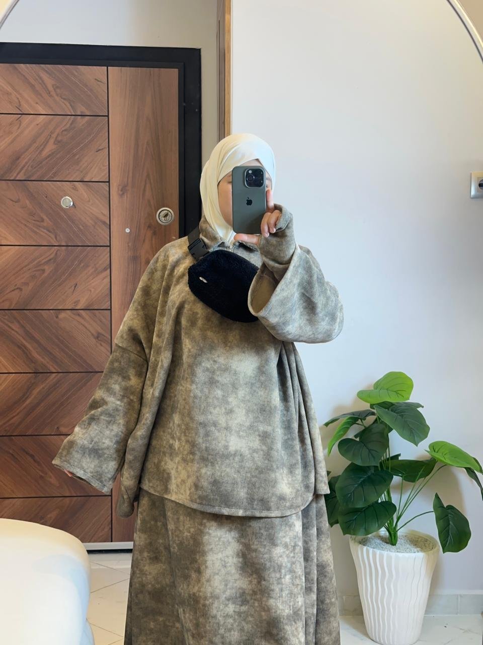 Jupe Nihal Beige camel